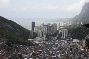 Poverty and wealth collide - the view from the Rio slum