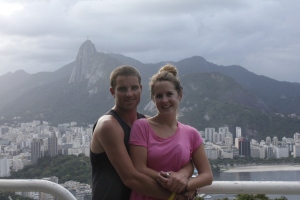 Cush and I up Sugar Loaf - Rio de Janeiro